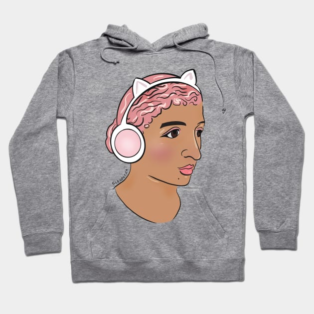 Modern Gamer Girl Cleopatra Hoodie by iliketeasdesigns